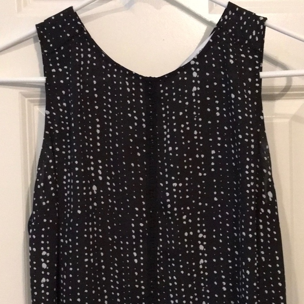 Black & white dress tank